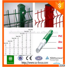 Hot sale wire iron mesh fence/iron fence with solar light/fence 3d models